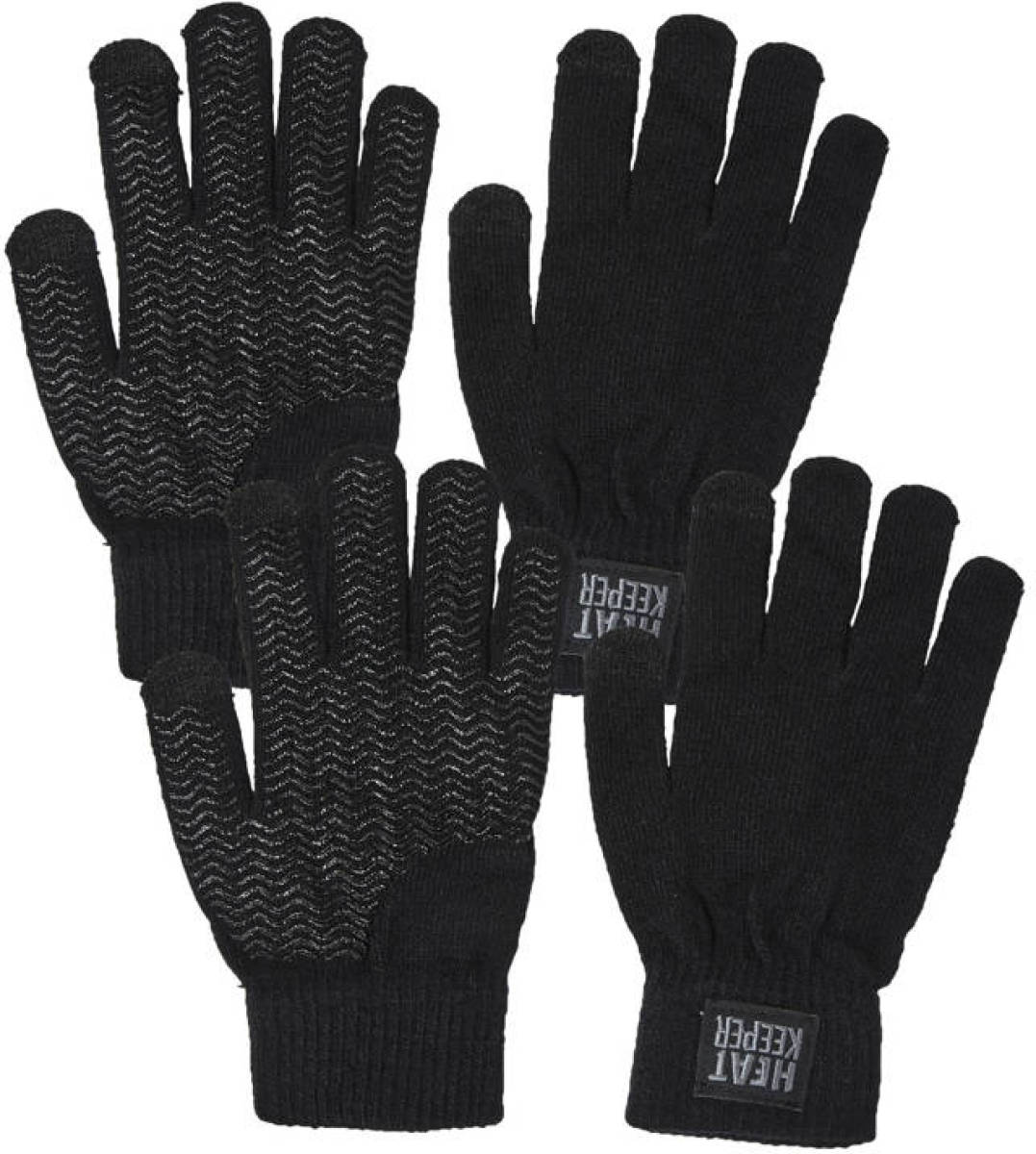 Heatkeeper handschoenen - set van 2 zwart