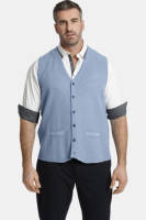Charles Colby gebreid vest KEVAN blauw