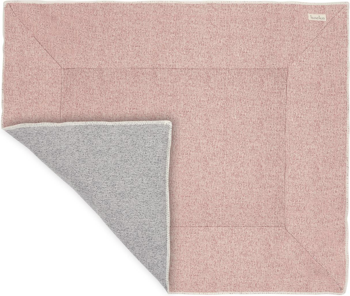 Koeka Vigo reversible boxkleed old pink/sparkle grey