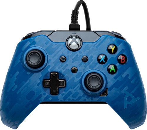 PDP Afterglow PDP Bedrade Controller Xbox Series X en Xbox One Blauw Camo