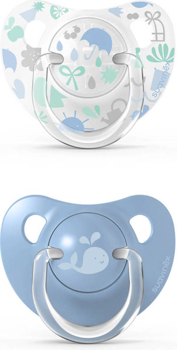 Suavinex Fopspeen Silicone Memories Blauw Dental +18 mnd (set van 2)