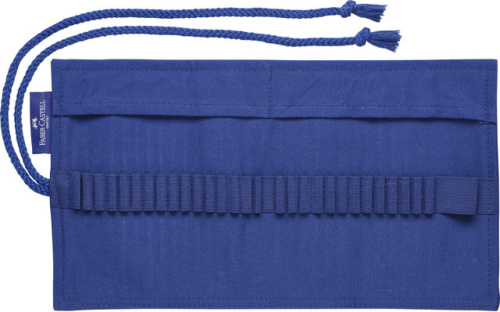 Faber Castell roletui 21 x 15 x 3 cm katoen blauw