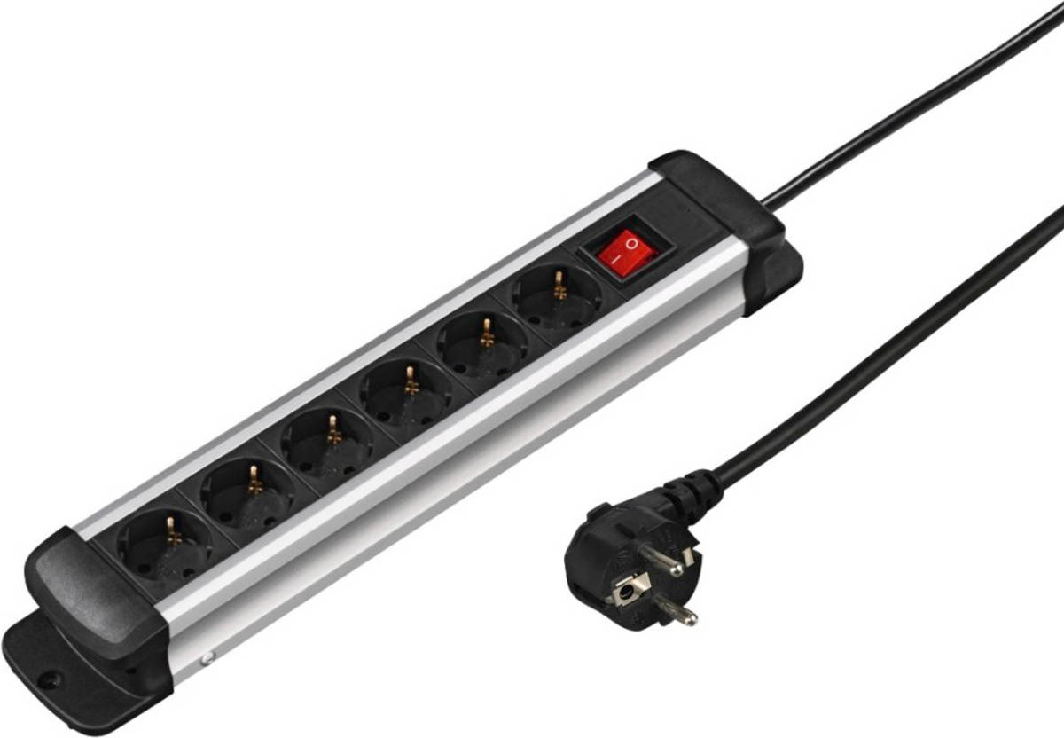 Hama Stekkerdoos 6-voudig Pro-s 60s Met Schakelaar 3.0m