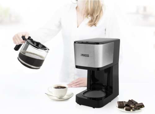 Princess Filterkoffiezetapparaat Compact 12 600 W 0,75 L zwart zilver