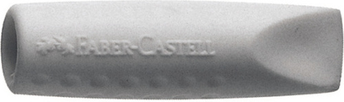 Faber Castell gumdop Grip 4 cm rubber grijs 2 stuks