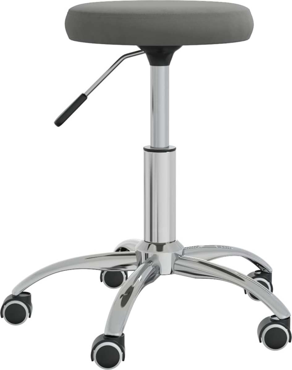 VidaXL Massagekruk fluweel donkergrijs