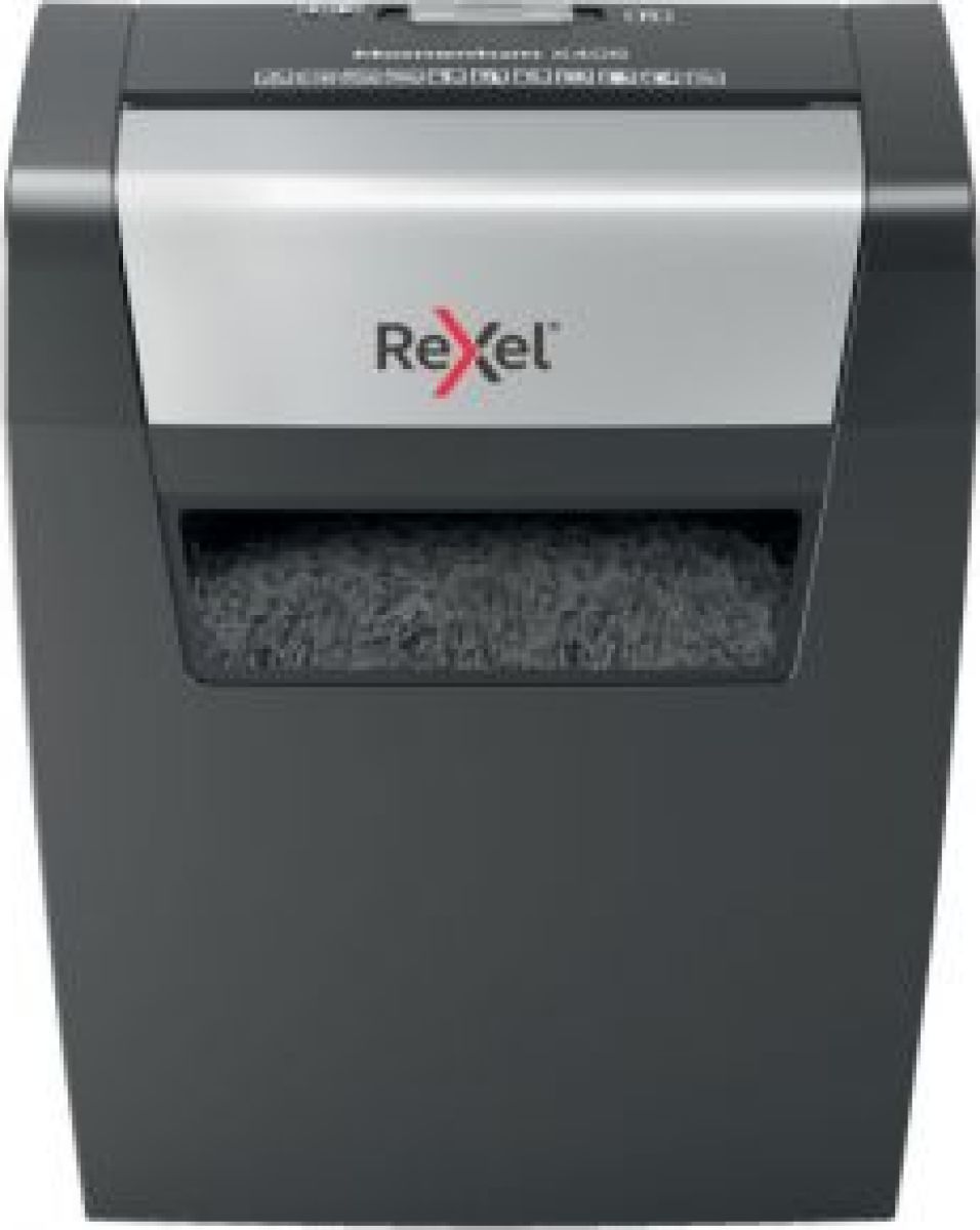 Rexel Momentum X406 papiervernietiger Deeltjesversnippering Blauw, Grijs