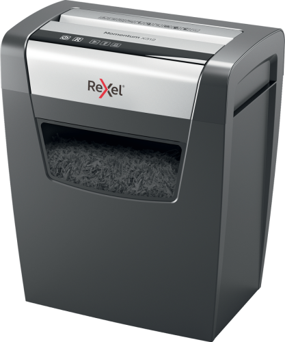 Rexel Momentum X312 papiervernietiger Deeltjesversnippering Zwart, Grijs