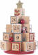 Bellatio Decorations Kerst Decoratie Adventskalender Kerstboom Mdf 28 Cm - Hangdecoratie