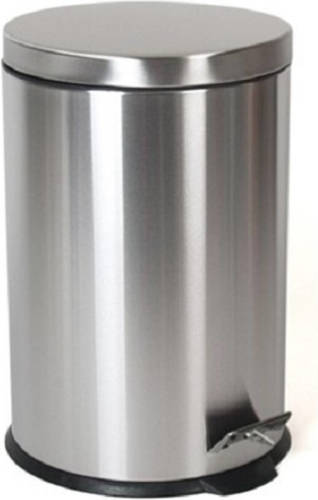 Gerimport Afvalemmer 29 X 35 Cm Rvs Zilver 9 Liter