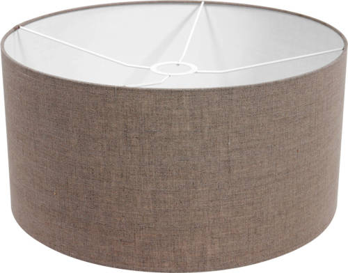 Steinhauer Prestige Chic Lampenkap Linnen Bruine Ronde Kap Ø 40 Cm