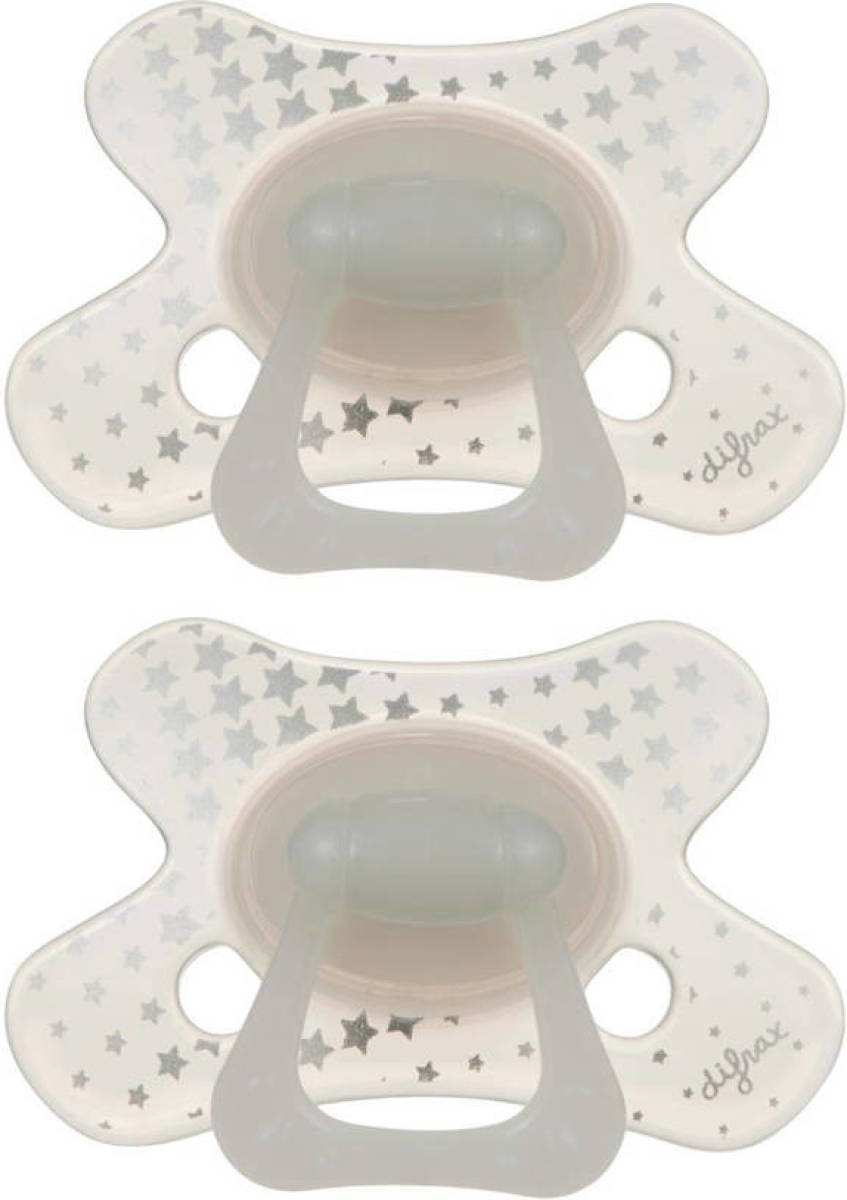 Difrax fopspeen Dental 6+ maanden - Glow in the Dark(2 stuks)
