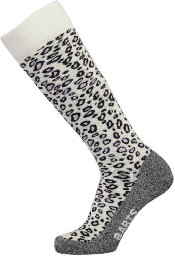 Barts skisokken Animal Print wit