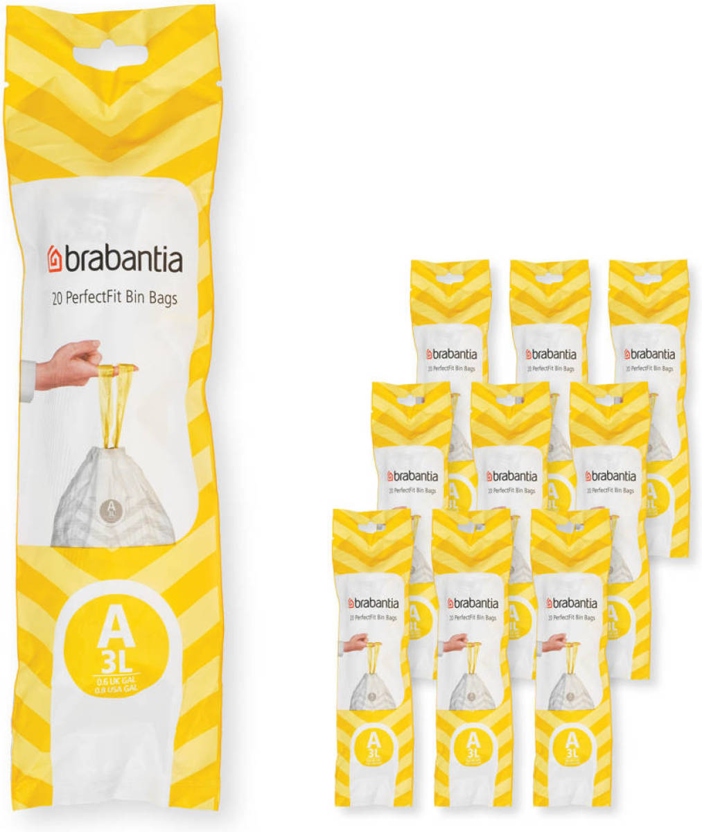 Brabantia afvalzak PerfectFit (3L) (set van 10)