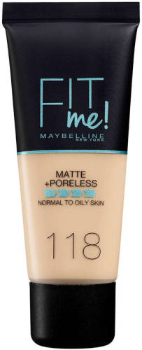 Maybelline New York Fit Me! Matte + Poreless liquid foundation - 118 Nude