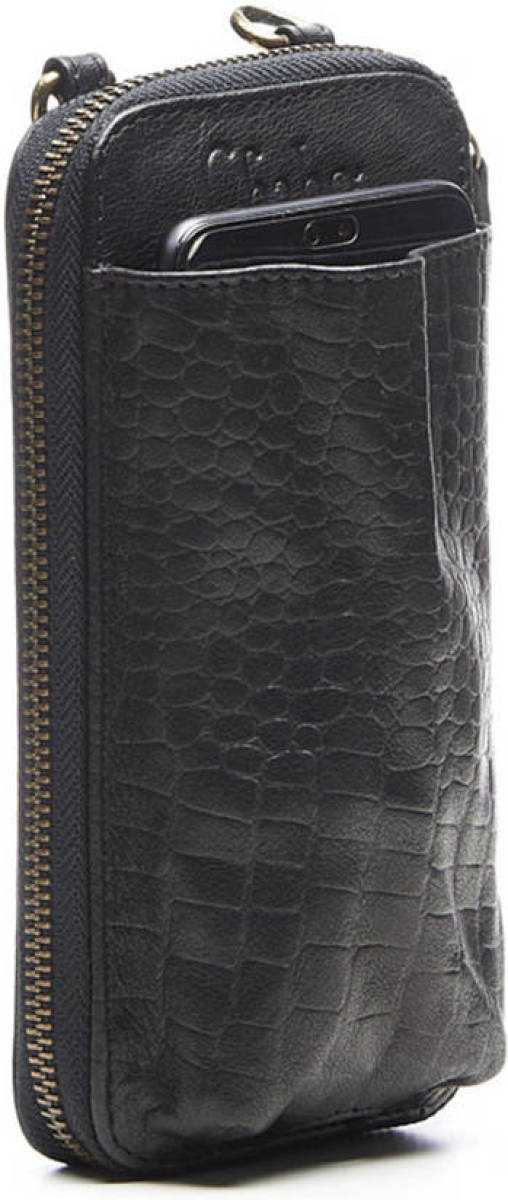 Chabo Bags leren telefoontasje Rio Fiesta Plus zwart