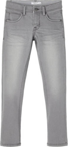 NAME IT KIDS slim fit jeans NKMSILAS grijs