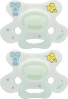 Difrax fopspeen Natural 20+ maanden - Woezel & Pip - Glow in the Dark(2 stuks)