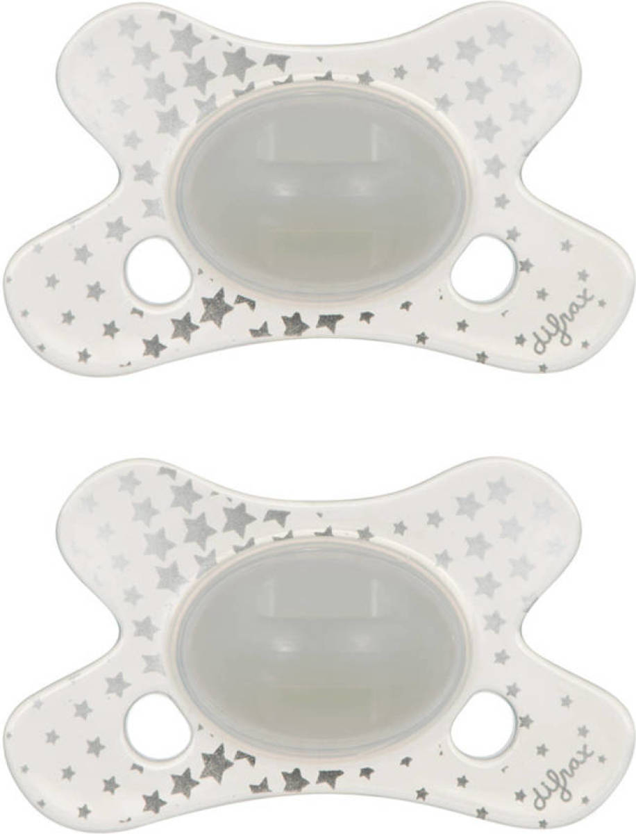 Difrax fopspeen Dental 0-6 maanden - Glow in the Dark(2 stuks)