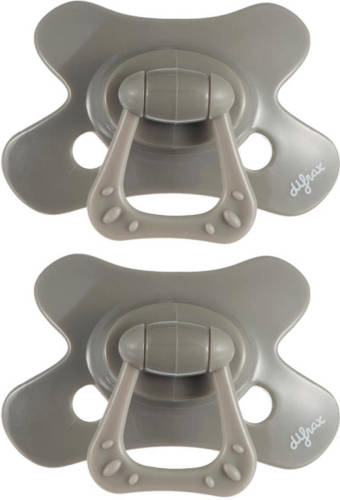 Difrax fopspeen Dental 6+ maanden Pure - Grijs(2 stuks)