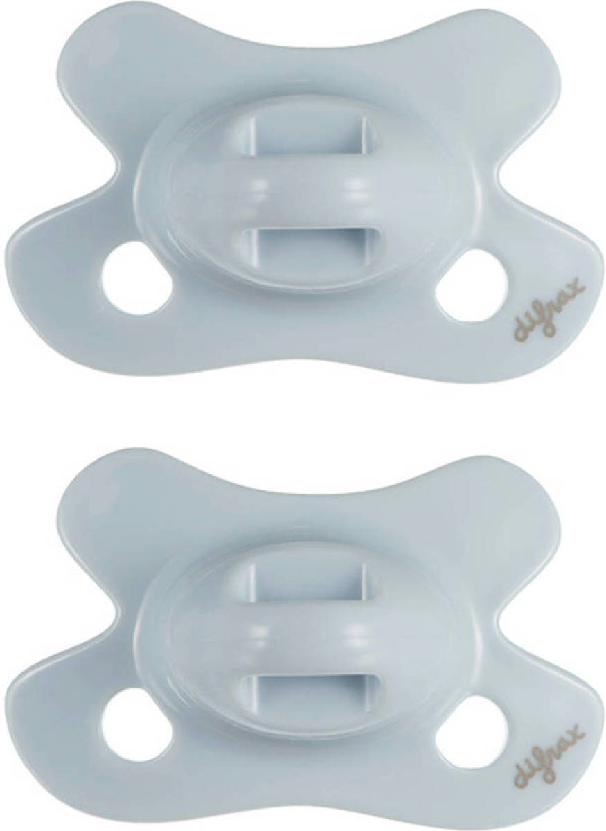 Difrax fopspeen Dental Newborn Pure - Blauw(2 stuks)
