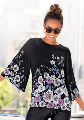 Lascana Blouse zonder sluiting met bloemenprint