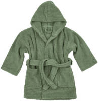 Meyco basic badstof badjas forest green