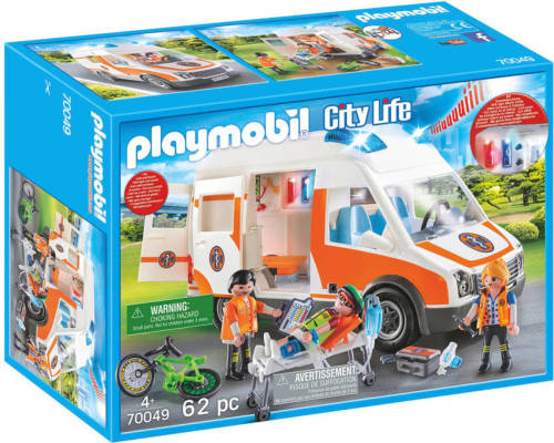 PLAYMOBIL City Life ambulance en ambulanciers