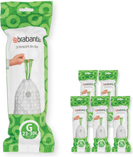Brabantia afvalzak PerfectFit (23-30L) (set van 6)