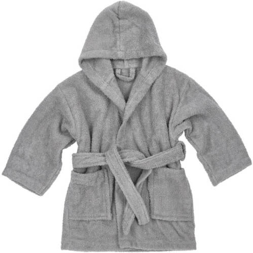 Meyco basic badstof badjas grijs