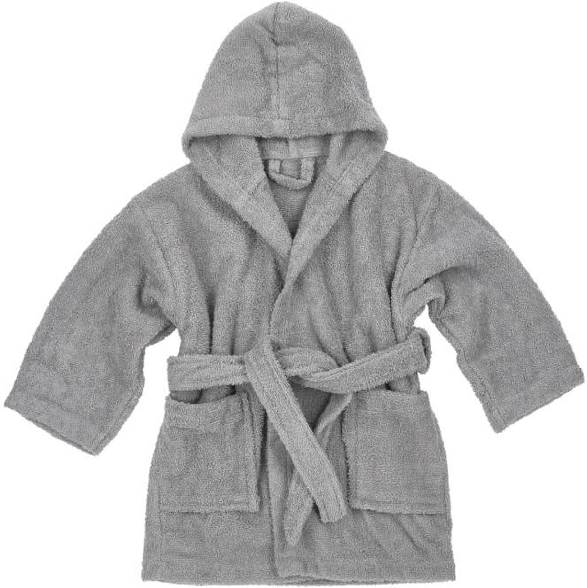 Meyco basic badstof badjas grijs