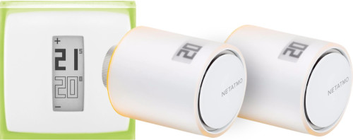 Netatmo Slimme Modulerende Thermostaat + 2 radiatorknoppen