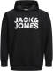 JACK & JONES PLUS SIZE hoodie JJECORP Plus Size met logo zwart