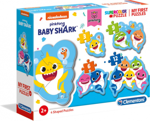 Clementoni legpuzzel Baby Shark junior karton 30 stukjes 4 delig