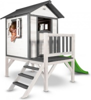 Sunny Lodge XL speelhuis grijs/wit 190 x 260 x 167 cm
