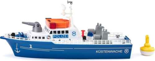 Siku politieboot licht en geluid 318 x 88 x 138 mm blauw/wit