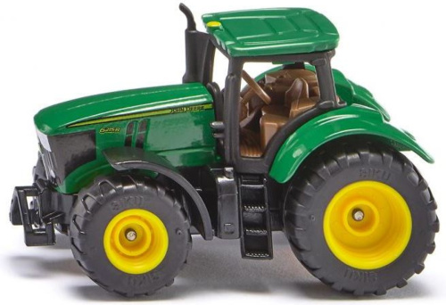 Siku John Deere 6250R tractor 6,7 cm staal groen/geel (1064)