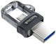 Sandisk Ultra Dual M3.0 128GB USB 3.0 (3.1 Gen 1) USB-Type-A-aansluiting Zilver USB flash drive