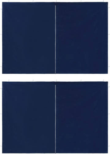 VidaXL Tentwanden Met Ritssluiting Pe Blauw 2 St