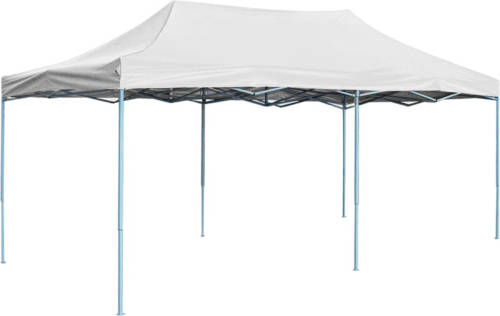 VidaXL Partytent Inklapbaar 3x6 M Staal Wit