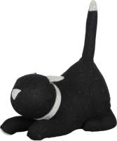 Esschert Design Deurstopper Kat 26,4 X 30,5Cm Vilt Zwart/wit