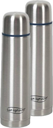 San Ignacio Set Van 2x Stuks Rvs Thermosfles / Isoleerfles 500 Ml - Thermosflessen
