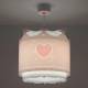 Dalber Hanglamp Little Queen Meisjes 26 X 40 Cm E27 Roze/wit