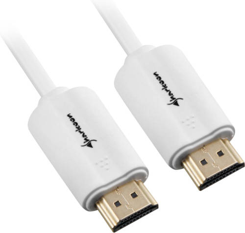 Sharkoon 1m, 2xHDMI 1m HDMI HDMI Wit