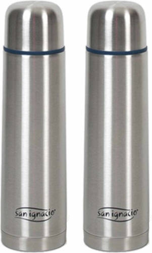 San Ignacio Set Van 2x Stuks Rvs Thermosfles / Isoleerfles 700 Ml - Thermosflessen