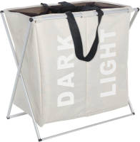 Wenko Wasmand Duo 120 Liter 59 X 57 Cm Polyester Beige