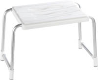 Wenko Douchekruk Secura 32 X 50 Cm Aluminium Zilver/wit