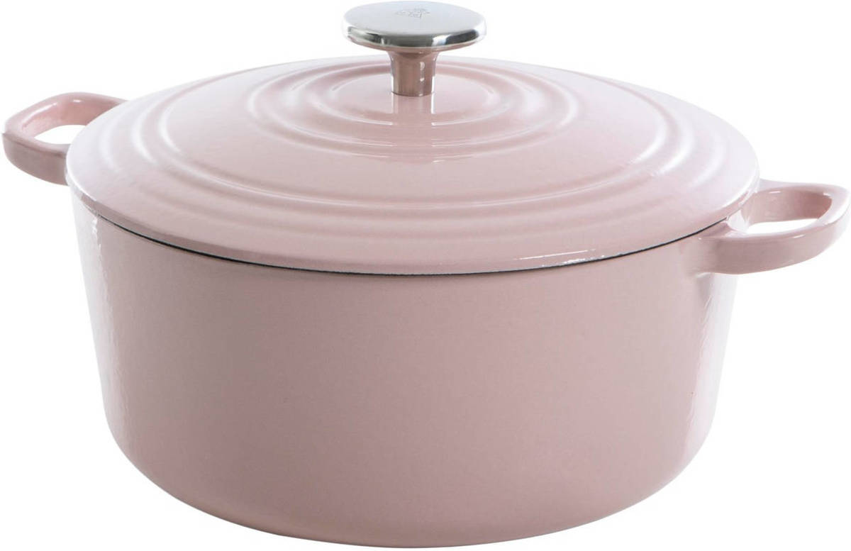 BK Bourgogne Braadpan - Dusky Pink - 28 Cm - Gietijzer
