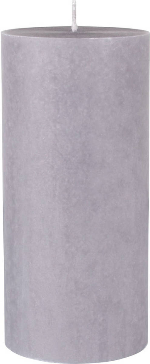 Duni Grijze Cilinderkaarsen/ Stompkaarsen 15 X 7 Cm 50 Branduren - Grijs - Stompkaarsen