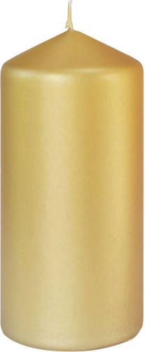 Duni Gouden Cilinderkaarsen/ Stompkaarsen 15 X 7 Cm 52 Branduren - Mat Goud - Stompkaarsen